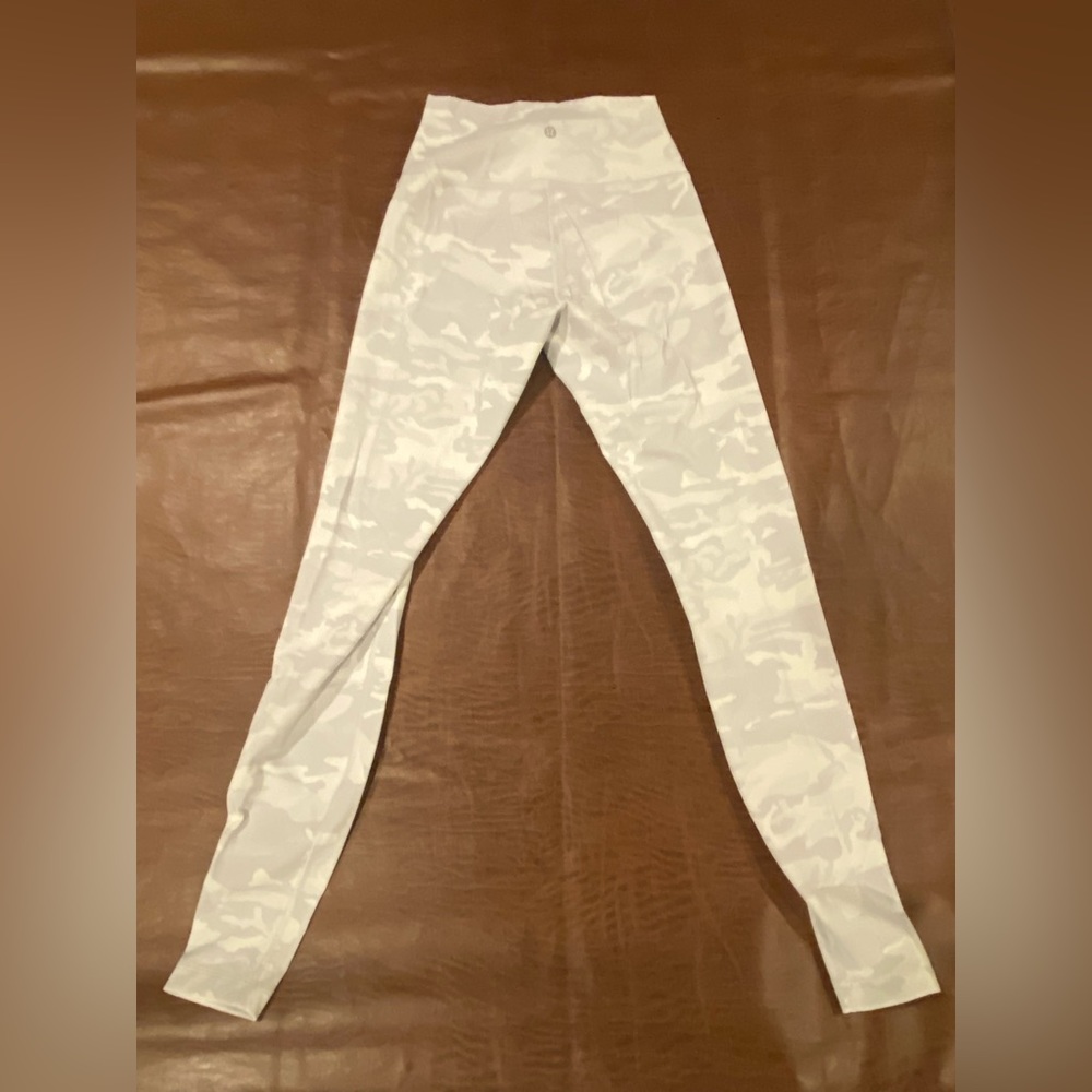 Lululemon White Camo Leggings